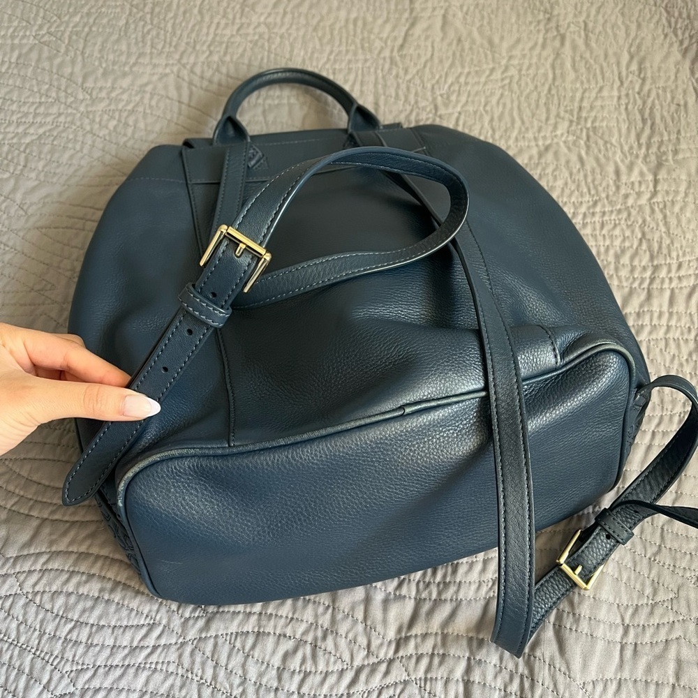 Tory Burch Navy Blue Backpack - Picture 12 of 15